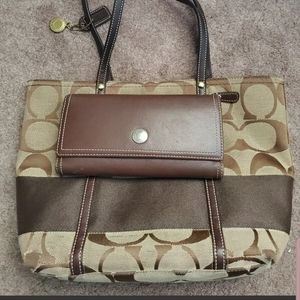 Coach shoulder bag and Envelope wallet
